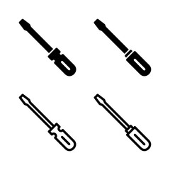 Screwdriver icon vector illustration. tools sign and symbol