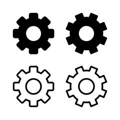setting Icon vector illustration. Cog settings sign and symbol. Gear Sign