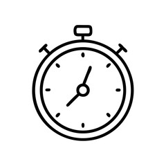 Obraz premium Stopwatch icon on white background 