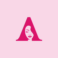 Letter A Beauty Logo