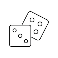 Dice Vector icon which can easily modify or edit