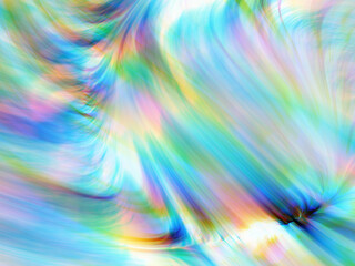 Dreamy flowing abstract background with chromatic aberration effect.