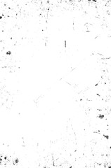 Vintage grunge scratches texture isolated on white background.  black damaged rusty crack and scratch wall texture design. Abstract concrete and marble surface, distressed paint crack texture.