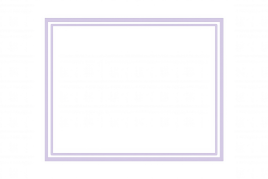 Purple frame on a transparent background creating an empty space for design, presentations, or other visual projects - Powered by Adobe