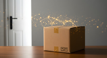 Durable and eco-friendly cardboard shipping box for secure parcel delivery logistics storage and transportation solutions in commercial and industrial packaging