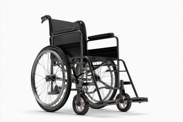 Fototapeta premium Black wheelchair, studio shot (4)