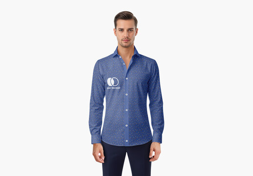 Man in Dress Shirt Mockup