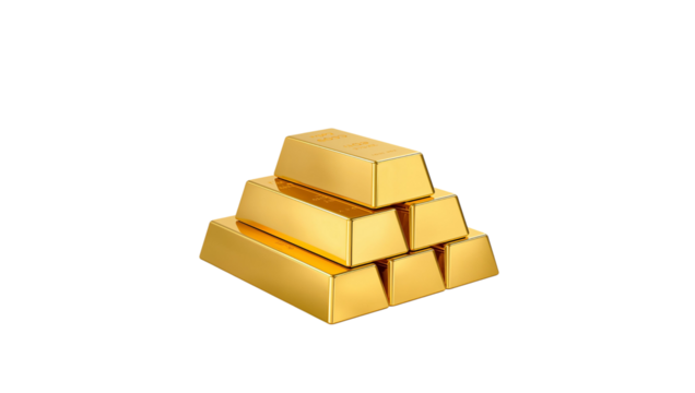 Stacked precious gold bars representing wealth investment and financial success