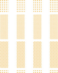 黄色いハーフトーンミックスのストライプ背景　Adobe Illustrator Artwork