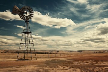 Windmill outdoors nature architecture.