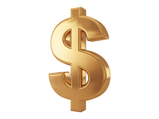 Obraz premium Golden dollar sign symbol representing finance economy and business success concepts