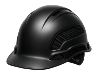 Black hard hat with cooling technology