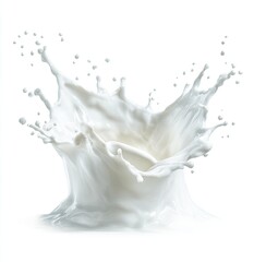 Milk splash on white background (3)