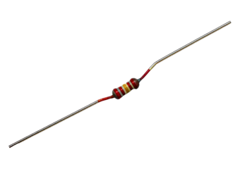 Resistor isolated on transparent or white background