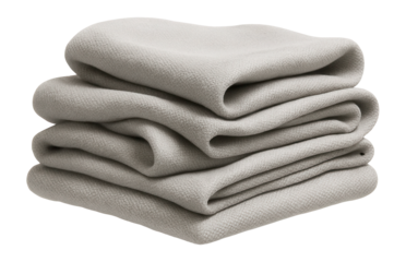 Piled dove grey cotton fabric with soft neutral tone