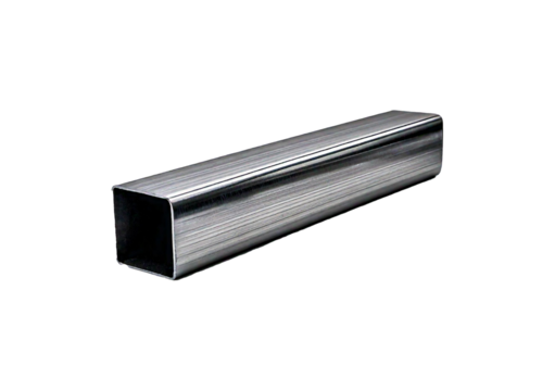 Metal steel rolled rail block construction girder material. Metal steel hard bar icon tube , isolated on transparent or white background