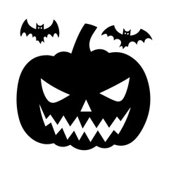Halloween pumpkin silhouette Images