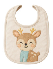 Fabric bib with applique animal design