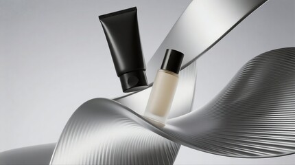 Chic Skincare Tube and Bottle Set with Modern Design, Great for Beauty Aficionados and Skincare Fans