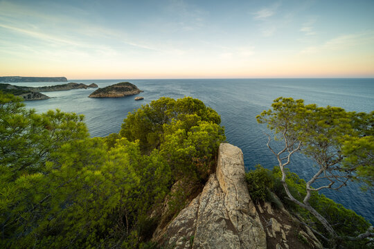 Sonnenuntergang am Mirador de Cap Negre in X&agrave;bia an der Costa Blanca