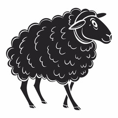 vector illustration of sheep