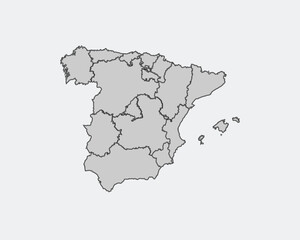 Spain Map Regions and Autonomous Communities