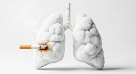 Smokings Impact on Lungs - A Visual Representation.
