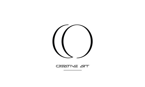OC, CO, O, C abstract letters logo monogram