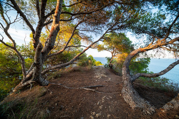 Sonnenuntergang am Mirador de Cap Negre in X&agrave;bia an der Costa Blanca