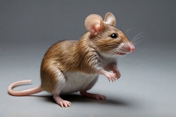 Mouse standing on all fours, tail extended 1