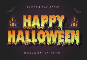 Halloween Text Effect Layout