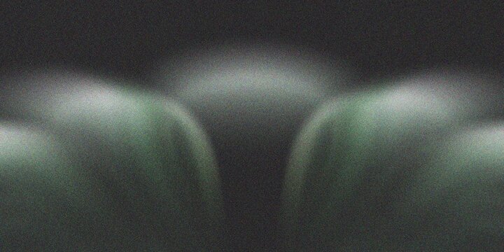 Abstract dark green gradient background with curved blurry light and grainy texture for modern banner and wallpaper design