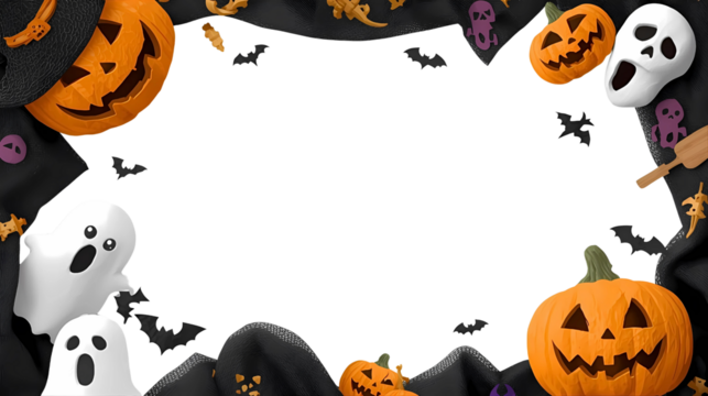 halloween pumpkin frame
