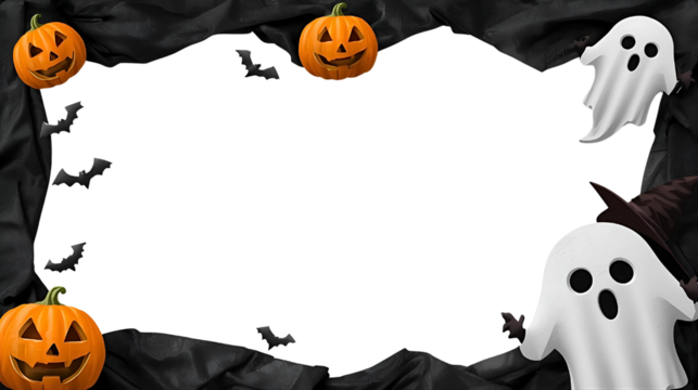 halloween pumpkin frame