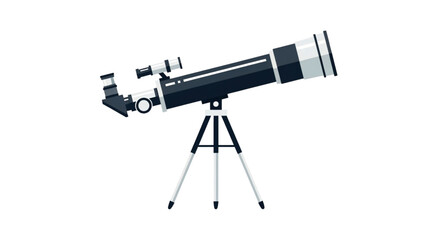 Telescope on a tripod for stargazing.