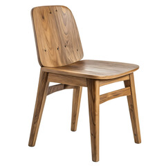 Solid Wood Dining Chair: Modern Design, Rustic Finish, Comfortable Seating