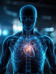 3D translucent anatomy figure