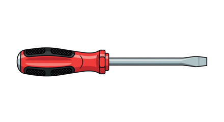 Red and Black Screwdriver Tool.