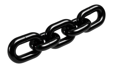 Obraz premium Chain with glossy black links