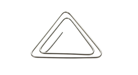 Two Interlocking Metal Triangles.