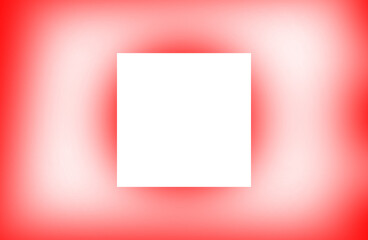 Square Frame with Red Glow Effect on Transparent Backdrop for Graphic Design Projects and Creative Visuals, Ideal for Layering and Artistic Compositions