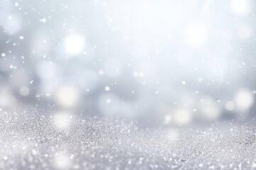 Fototapeta premium Bokeh light snowflakes background atmosphere wonderland.