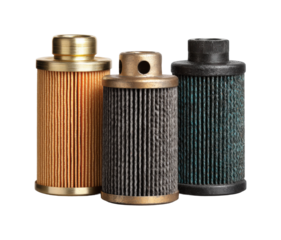 Inspecting filter types automotive workshop product isolated on transparent background, png