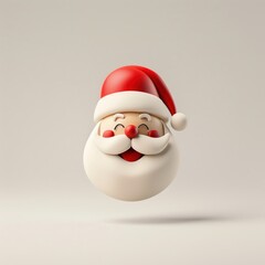 Fototapeta premium Santa claus white red illustration.