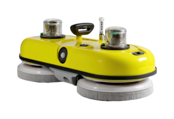 Industrial cleaning action warehouse location equipment type technology environment view isolated on transparent background, png