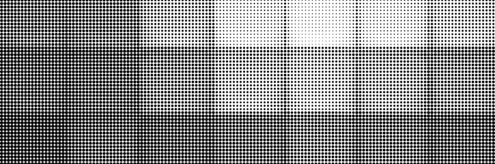 Vector backdrop with halftone gradient squares. Dot pattern design element perfect for banners posters, collages and digital art projects.