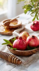 apples on a plate