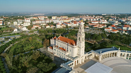 Fototapeta premium Cathedral complex and Church in Fatima Portugal
