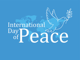 Obraz premium September 21 International Peace Day Poster Template