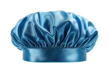 Creative cooking event featuring a stylish blue chef hat in a bright kitchen environment isolated on transparent background, png